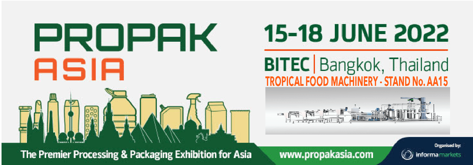Tropical Food Machinery Srl tại triển lãm Propak Asia 2022