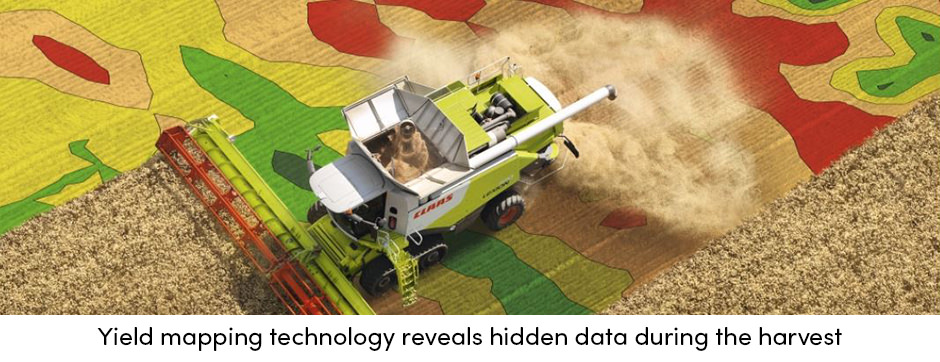 Bản đồ năng suất ngũ cốc tiết lộ dữ liệu trang trại ẩn