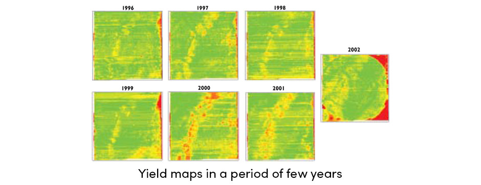 Bản đồ năng suất ngũ cốc tiết lộ dữ liệu trang trại ẩn