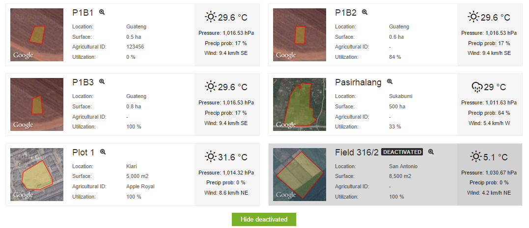 Vô hiệu hóa tài nguyên trong hệ thống AGRIVI