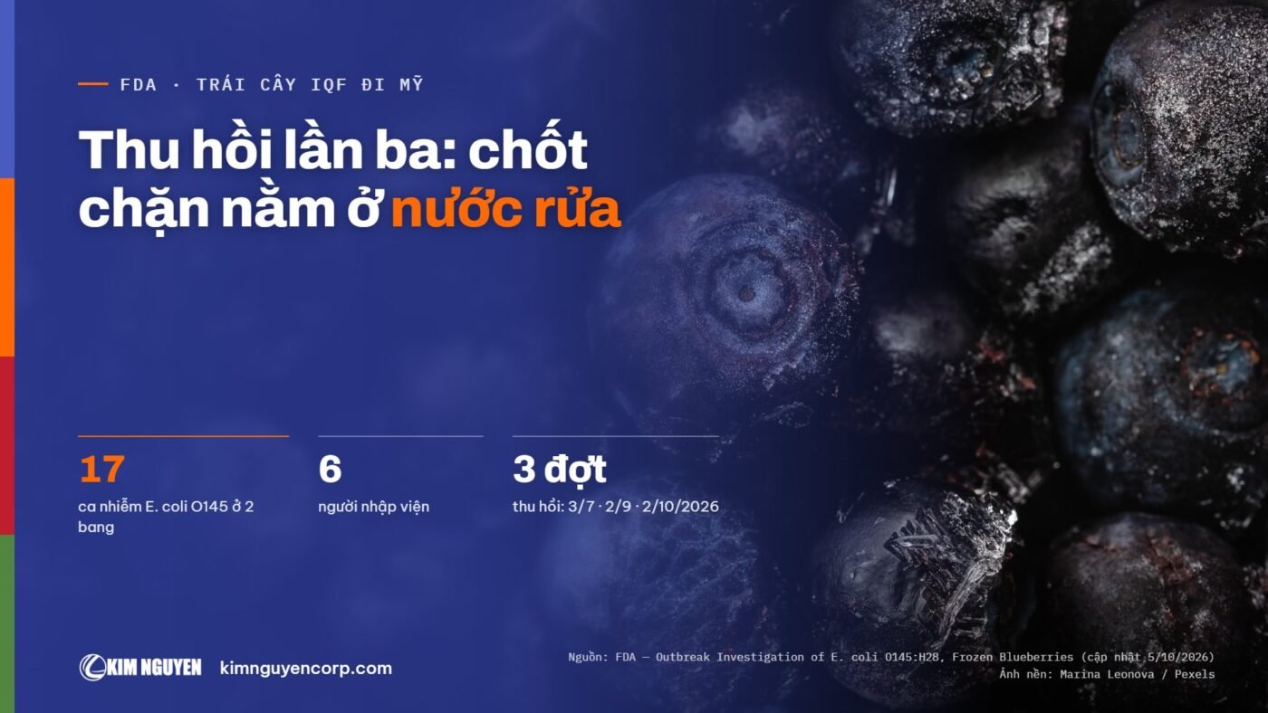 Thu hồi lần ba: chốt chặn nằm ở nước rửa