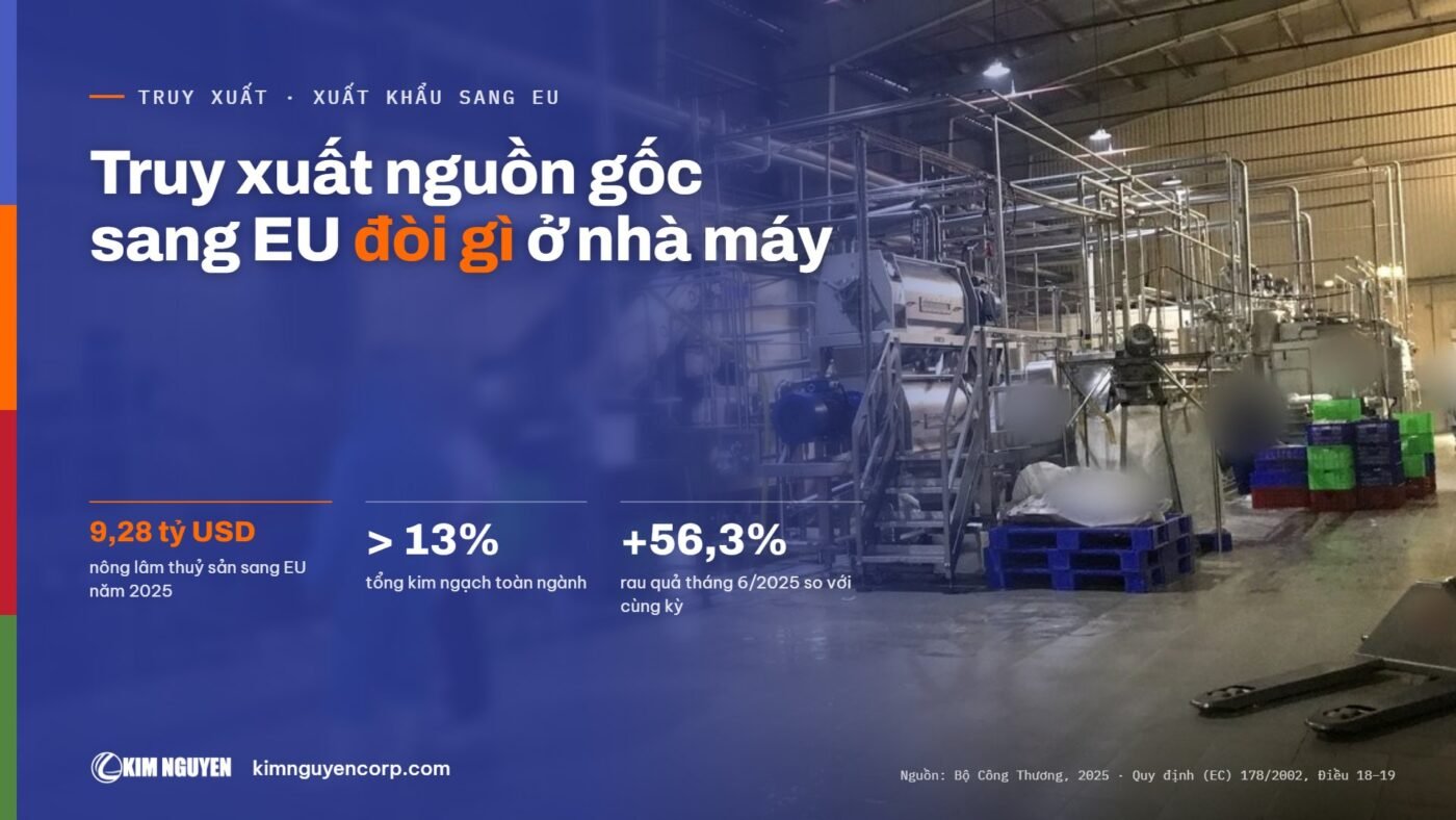 Truy xuất nguồn gốc sang EU đòi gì ở nhà máy