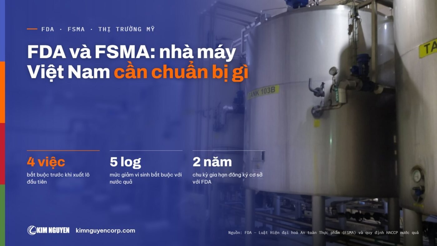 FDA và FSMA: nhà máy Việt Nam cần chuẩn bị gì