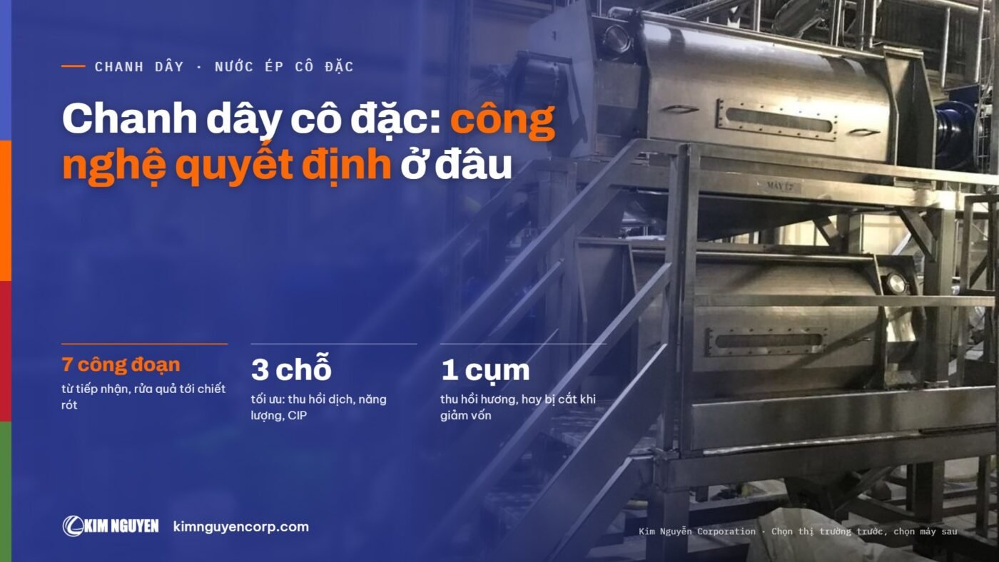 Chanh dây cô đặc: công nghệ quyết định ở đâu