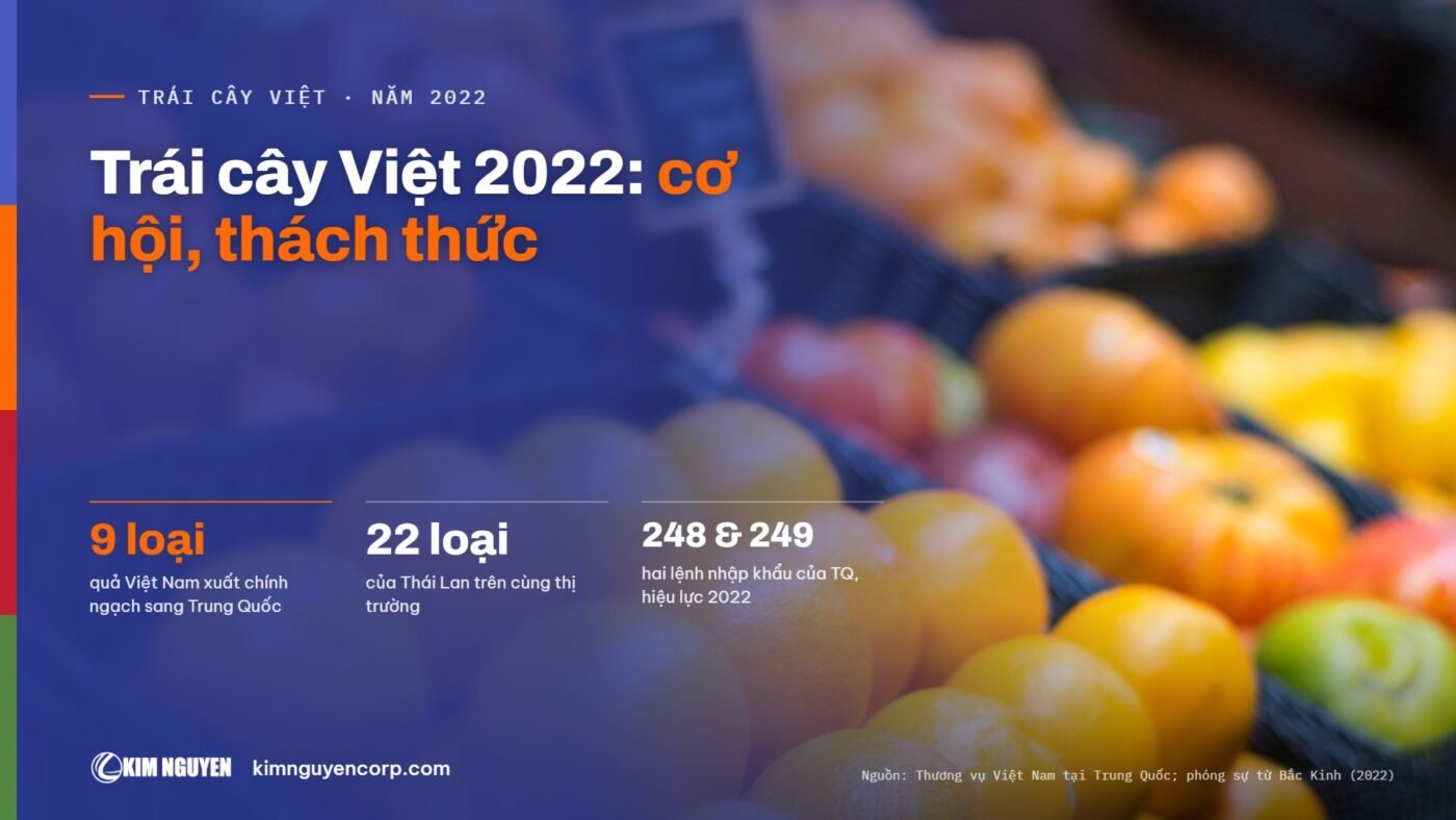 Trái cây Việt 2022: cơ hội, thách thức