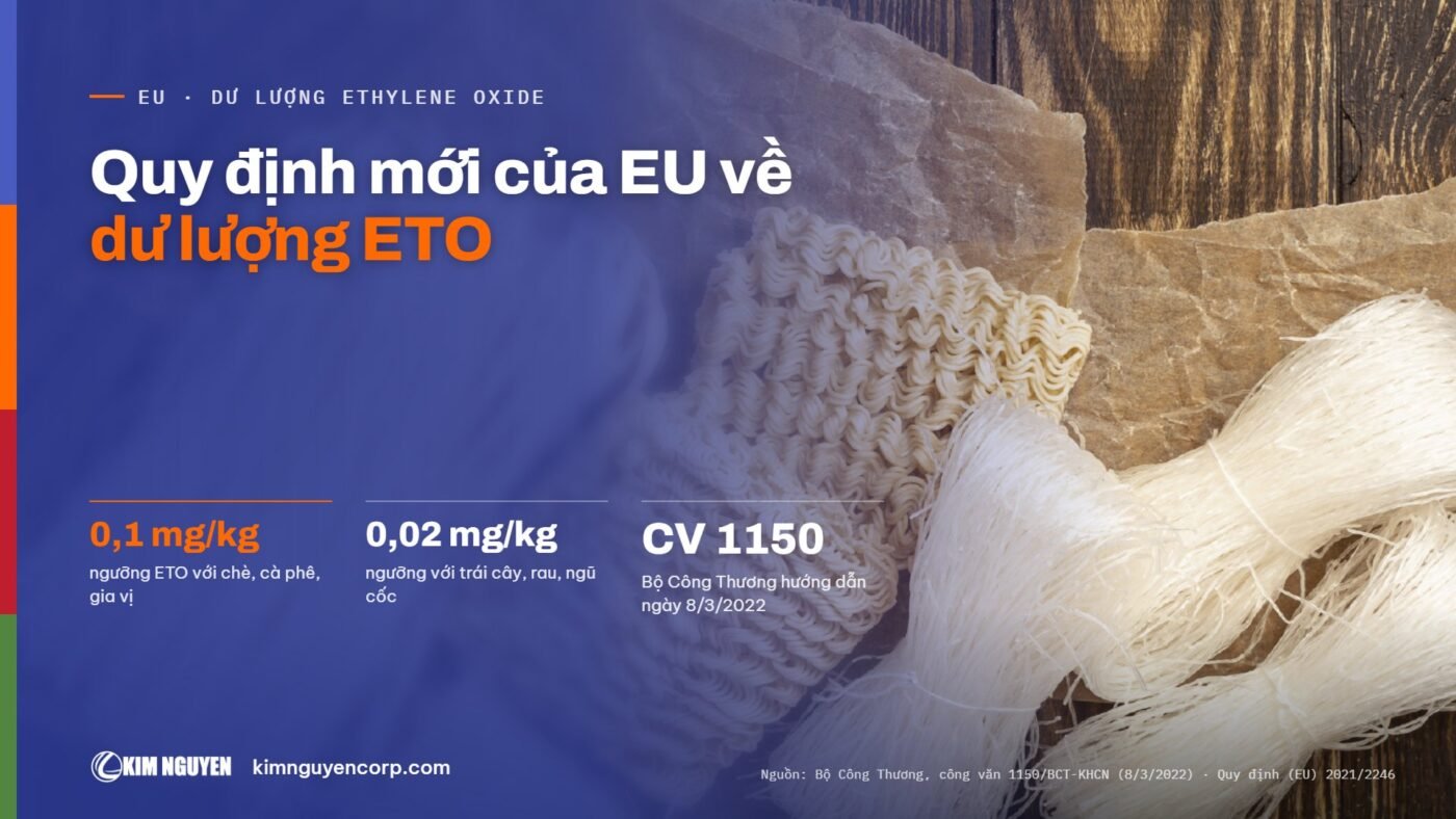 Quy định mới của EU về dư lượng ETO