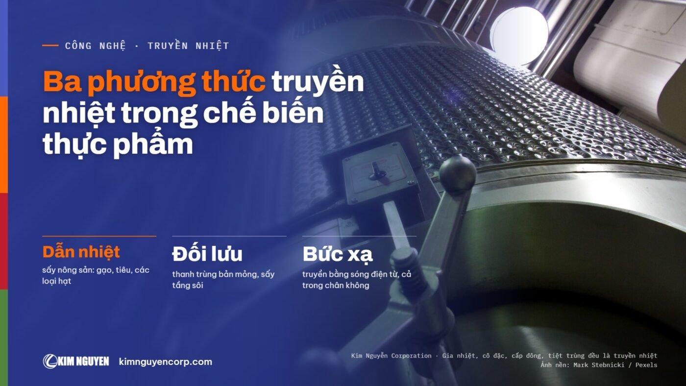 Ba phương thức truyền nhiệt trong chế biến thực phẩm