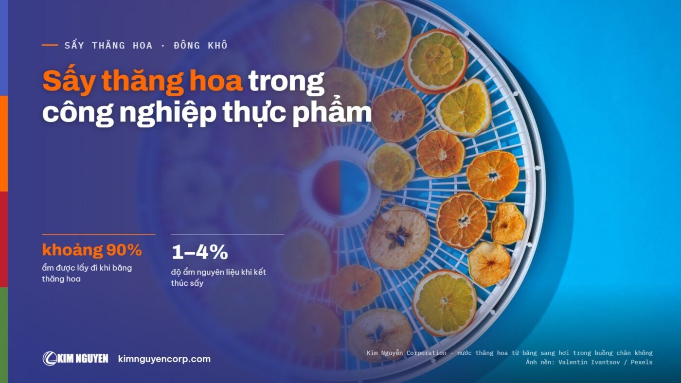 Sấy thăng hoa trong công nghiệp thực phẩm