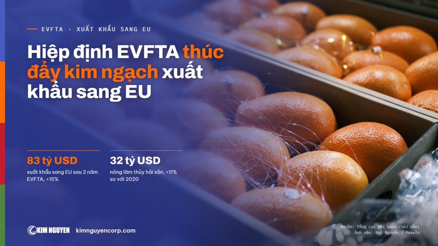Hiệp định EVFTA thúc đẩy kim ngạch xuất khẩu sang EU